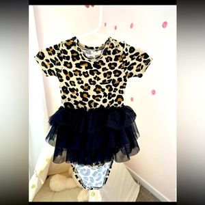 Posh peanut dress lana leopard tulle skirt bodysuit